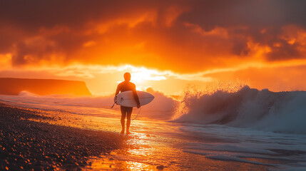 Surfing Sunset