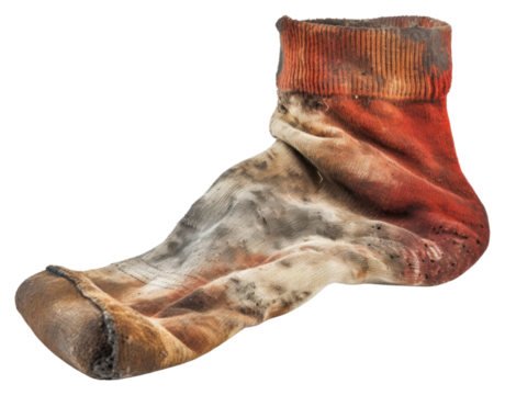 PNG Dirty socks white background clothing footwear.