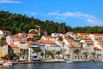 Fototapeta premium Waterfront of Korcula town, Croatia