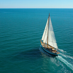 Fototapeta premium yacht on the sea