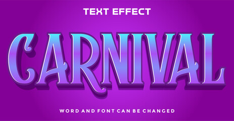 Carnival  editable text effect