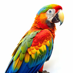 Fototapeta premium picture of parrot in white background