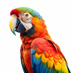 Obraz premium picture of parrot in white background