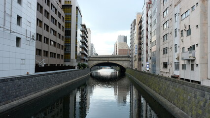 Naklejka premium Bridge Over The River