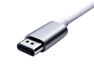 usb cable isolated on white