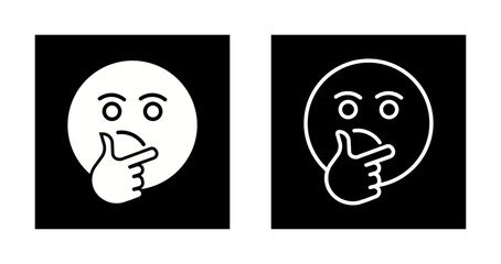 Thinking Face Icon Design