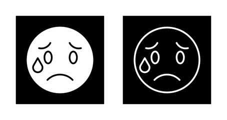 Crying Face Icon Design