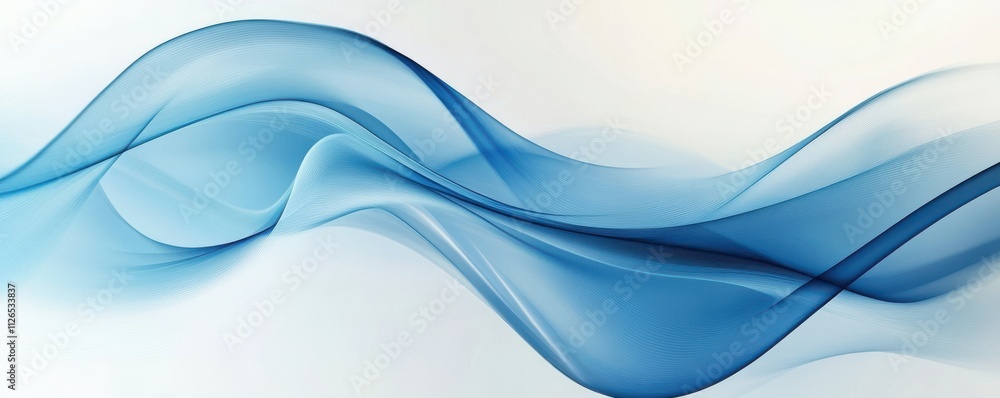 Poster flowing curve lines background
