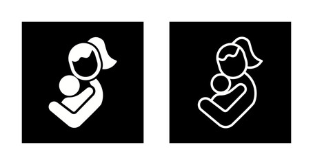 Mother and Child Icon Design