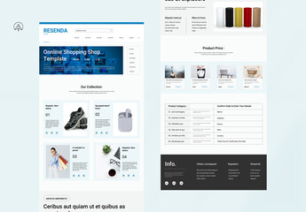 Online Shopping Landing Page Design Template