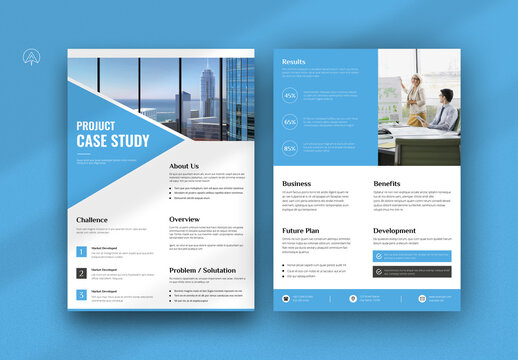 Project Case Study Flyer Template