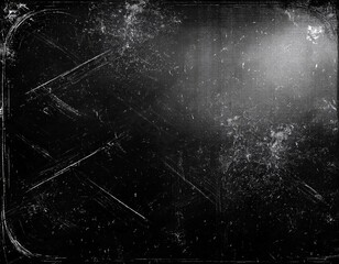 retro style distressed overlay featuring scratches dust and white grain texture with a dark black layer ideal for adding a vintage feel to edited images