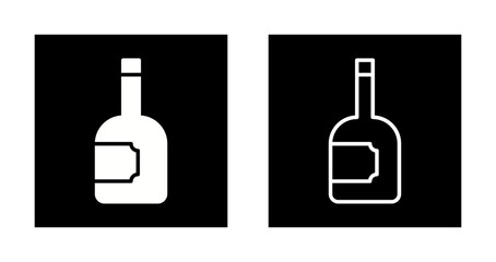 Wine Bottle Icon Design