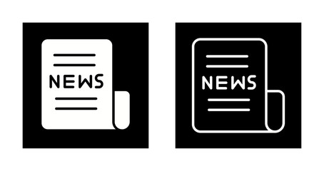 Newspaper Front Page Icon Design