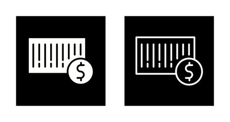 Barcode Payment Icon Design