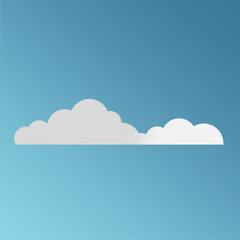 white cloud minimalistic art style