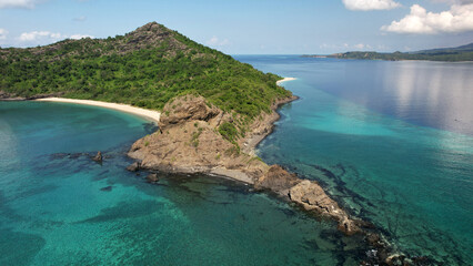 Aerial view Wenefou Island, Moheli, Comoros
