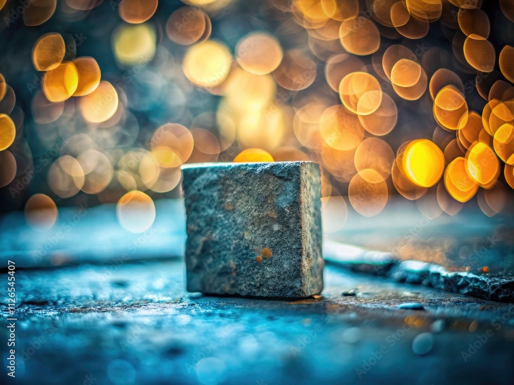 Aufkleber grunge jagged rectangle minimalist photography: abstract sharp angular shapes