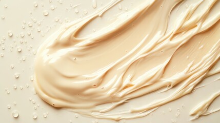 Cream swatch textures A collection of cosmetic cream smears featuring facial lotion strokes foundation creme smudges glossy moisturizer swirls and serum drops