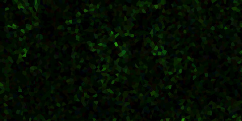 Abstract multicolored background of triangles. Modern realistic seamless glitters grunge background. Distressed green terrazzo texture on a dark background.