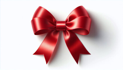 Festive Red Bow with Intricate Design