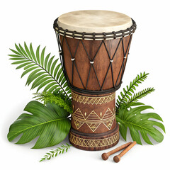 A stylized kalimba with a wooden body and metal tines