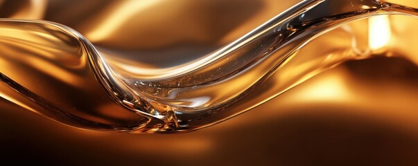 Dark transparent glass curves background