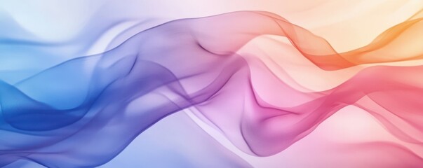 Naklejka premium Flowing gradient transparent multilayer glass background