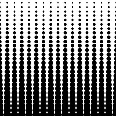 Halftone dot decay effect, Vector monochrome background.