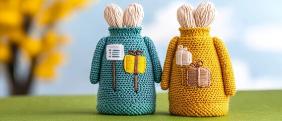 Adorable Crochet Bunny Gifts Spring Crafts Handmade Amigurumi