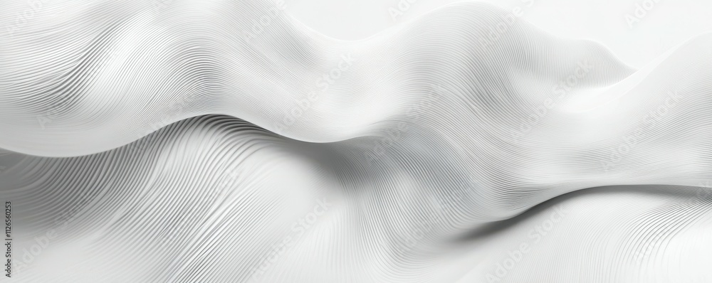 Poster flowing curve lines background