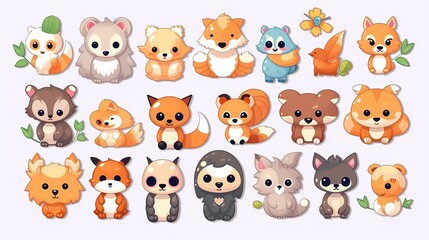 Obraz premium set of animals