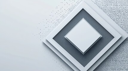 Abstract White and Gray Square Background