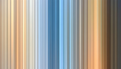 Obraz premium Abstract background with vertical stripes in a gradient of warm and cool tones. Perfect for website banners, presentations or design projects.