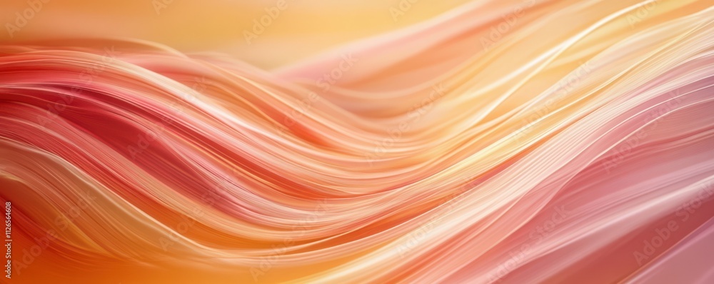 Poster flowing curve lines background