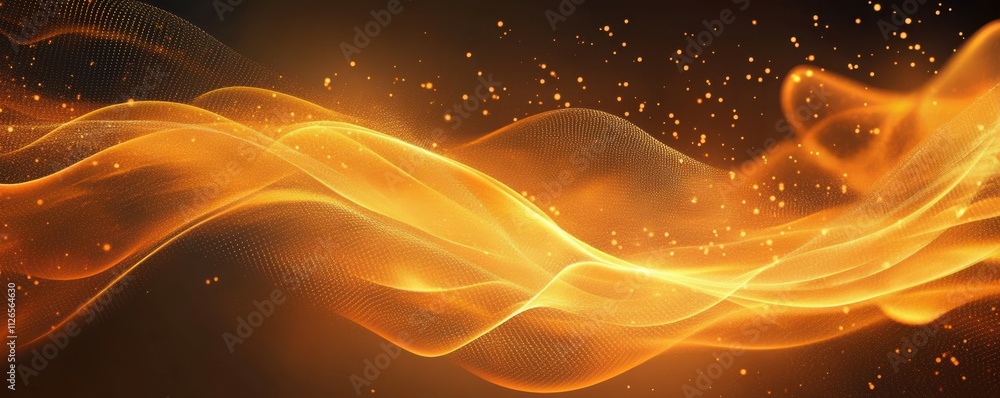 Poster flowing curve lines background