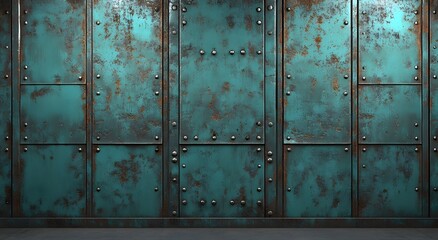 A background of a corrugated rusty metal wall texture that is many years old. It highlights the old metal.