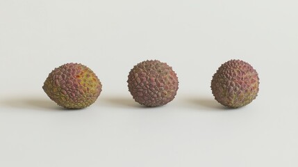 Lychee fruit display minimalist setting food photography close-up view natural beauty