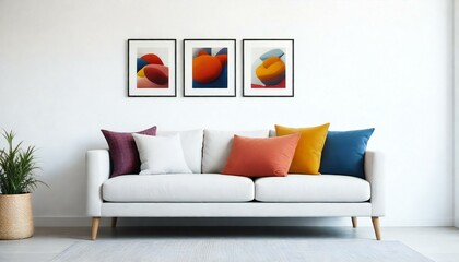 modern living room with sofa