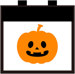 Halloween Date Calendar Icon
