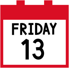Black Friday Date Calendar Icon