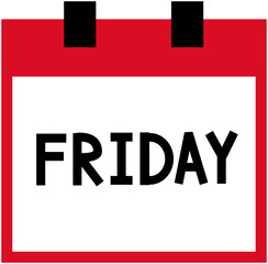 Black Friday Date Calendar Icon