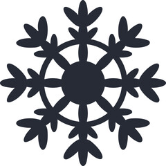 Stylized Snowflake Graphic Design. Snowflake vector illustration