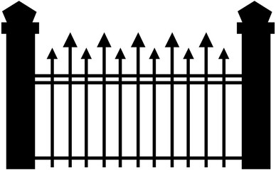 Halloween Fence Illustration
