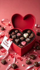 バレンタインデーのチョコレート詰め合わせ