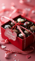 バレンタインデーのチョコレート詰め合わせ