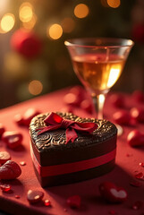 チョコレートボックスと洋酒