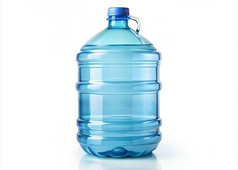 Single Water Gallon Mineral Bottle, Flat Style, Isolated Image, Product Photography, Packaging Design, Pure Water, Drinking Water, Hydration