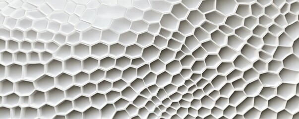 Naklejka premium Hexagonal wave grid background