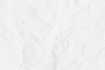 White crumpled paper texture background